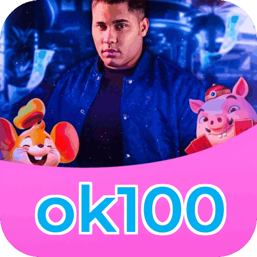Plataforma ok100 mostrando interface moderna, jogos certificados e recursos de segurança licenciados